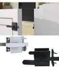 Heavy Duty Aluminum Gate Latch With Killer Grip Lever, versatile double sided swing hardware for outdoor gates and decks.