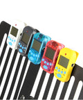 Portable Clip On Metronome With LCD Display For Guitar Piano Violin in white, black, blue, and red variants on music stand