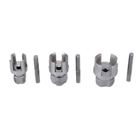Dpofirs 4 In 1 Dual Male Female Pipe Threader For Electric Drill Alloy Steel Threading Kit components, taps and rods for plumbing.