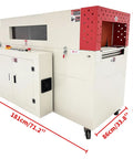 WYDDDARY 220V 3Phase Industrial Heat Shrink Wrap Machine with 13kw Power, size 181cm x 110cm x 86cm for professional packaging.