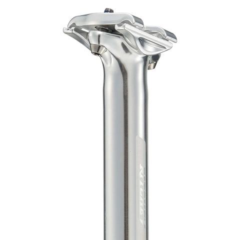 Zero Seatpost 27.2mm By 400mm High Polish Silver, 3D Forged 2014 Alloy, Low Profile Clamp, Lightweight And Durable For Competitive Cycling