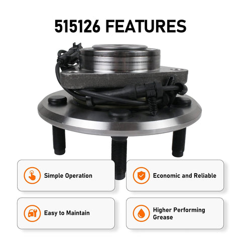 Front Wheel Hub And Bearing Assembly For 2009 2010 Dodge Ram 1500 And 2011 Ram 1500 With ABS 5 Lug Replacement Wheel Hub Carrier