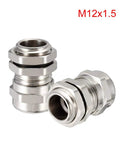 Metal M12 Cable Gland Heavy Duty Waterproof Connector For 3mm To 6.5mm Wires Dustproof And Anti Acid Easy Install Thread 12mm M12x1.5 Cable Clamp For Machinery Control Boxes Distribution Panels And Electrical Appliances, M12x1.5