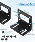 2 Pack 370 DC Motor Mounting Bracket With Worm Gear Fixed Holder And Screws For DIY Builds