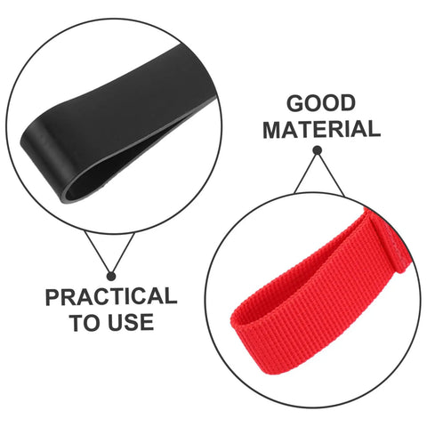 Details of Scuba Tank Side Mount Strap Carrier For Quick Attachment And Detachment, Rock Solid Rubber Dive Gear in black and red