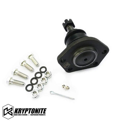 Bolt In Heavy Duty Replacement Upper Ball Joint For Aftermarket Control Arms Only KR6292 Fits 2001 2024 Chevy Silverado And GMC Sierra 1500HD 2500HD 3500HD Trucks black ball joint with bolts and hardware