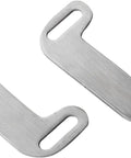 Adjustable Exhaust Centering Bracket Kit for Harley Touring Bikes steel brackets, side view for reducing muffler rattle.