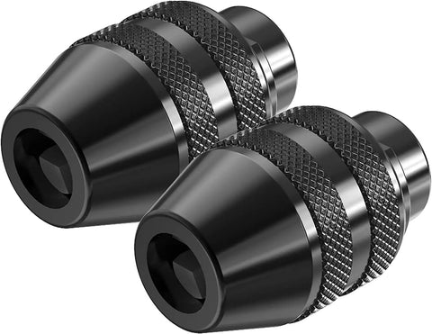 Two Pack Keyless Chuck Adapter Set For Rotary Tools One Thirty Second To One Eighth Inch Shank Quick Change No Fuss Bit Gripper Compatible With Dremel 4486 Multipro And Common Models