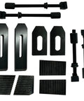 24 Piece M6 Clamp Kit For Rotary Tables Milling Tables Face Plates And Vertical Slides With Tee Nuts Flanged Nuts Coupling Nuts And Studs