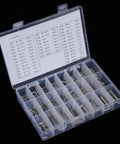 Heavy Duty Hollow Spring Pins Set 280 Pcs Stainless Steel Clamping Sleeves Assortment M1.5 Through M8 With Durable Storage Box For Machine Shop And Industrial Uses in open box