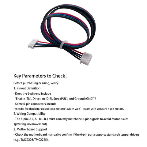 4 Pack Nema 17 Stepper Motor Cables With Ridiculously Slick XH2.54 To PH2.54 Plugs 500Mm Length for 3D printer mods wiring harness