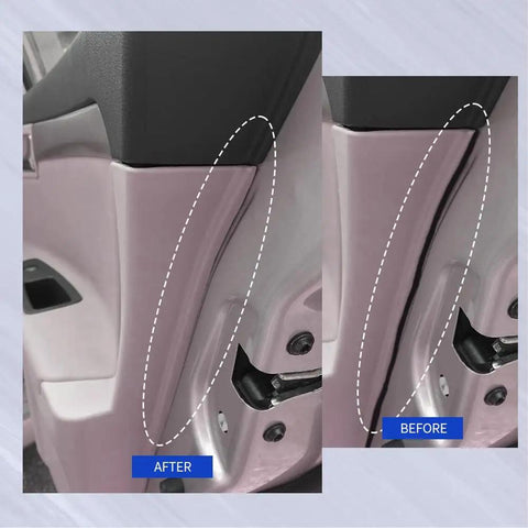 Before and after using 50 Pack Door Trim Panel Retainer Clips Replacement For 90467 A0005 Car Panel Clips Durable Nylon Fasteners