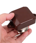 4 Pack RV Push Button Latches For Cabinet And Compartment Doors, Silent Operation With Noiseless Push Button Lock Mechanism, Zinc Alloy And ABS
