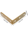 20 Piece L Bracket Set Stainless Steel Corner Braces 90 Degree Right Angles With 60 Screws For Wood Shelves Chairs Tables Dressers