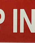 Inside Fire Alarm Control Panel Sign 3x12 Inch Aluminum Reflective Rust Free Red Wall Mount Sign With Corner Mount Holes