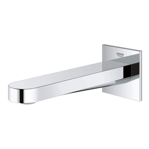 Plus Tub Spout Wall Mount In Starlight Chrome With 1/2 Inch NPT Threads And 6 11/16 Inch Reach Modern Cube And Circle Design