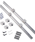 Beefed-Up SBR20 Linear Rail Kit 3000mm Set With Four 1500mm Rails, Eight SBR20UU Bearing Blocks, Dowel Pins And Adjustment Handles