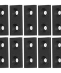 Anodized Aluminum Profile End Cap Kit, 10 Pcs For 3060 Frames With Double Holes, black 3060 frame end caps