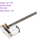12V Micro DC Gear Motor With 200 RPM Reduction, 55mm Output Shaft, 1:100 Gearbox, Metal Construction for RC Cars