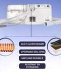 Corrugated Flexible Air Tubing for Luna G3, lightweight ribbed hose, condensation-resistant, multi-layer design, connected to device