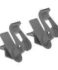 Workhorse 2 Pack Table Clamp Tape Dispenser With Rock Solid Non Slip Grip And 360 Degree Rotating Cutter No Sweat Setup For Home Office Workshop Shipping Grey, close-up view of grey clamp tape dispensers.