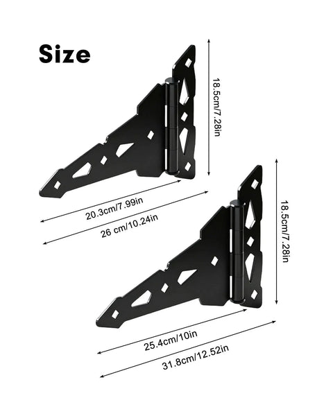 Heavy Duty Gate Butt Hinges For Wooden Fences And Shed Doors Built To Take A Beating Tough As Nails Yet Easy Install Size Guide