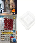 Concrete Brick Molds For DIY Projects Reusable ABS Plastic Square Hollow Block Molds for garden walls and pathways.