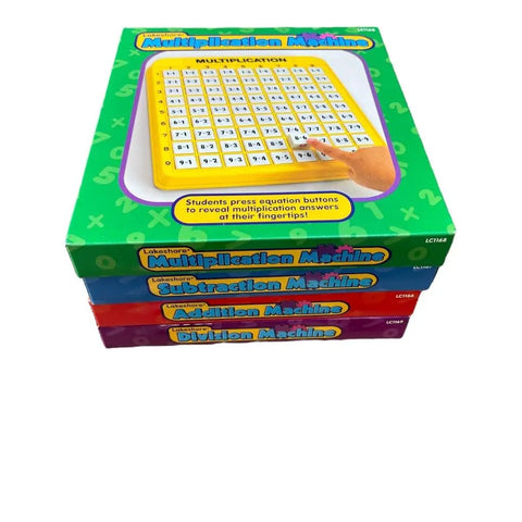 No Hassle Self Teaching Math Machines Set Of Four Straight Up Reliable Tool To Get Addition And Subtraction Down Pat with colorful math boards.