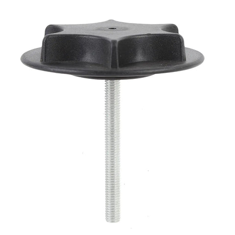 Heavy-Duty Spare Tire Hold Down with Rock-Solid Fixation for Nissan 350Z, 370Z, and Juke, featuring a sturdy black knob