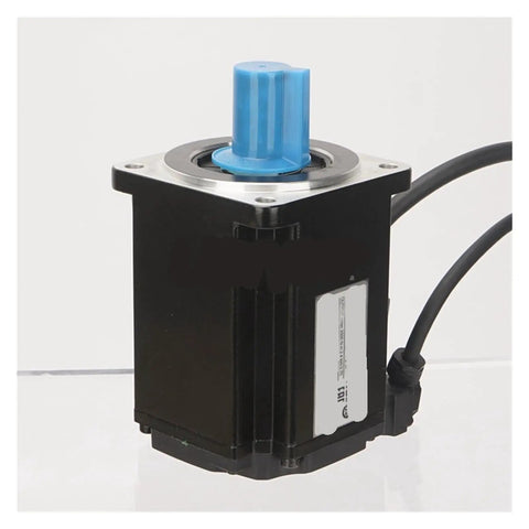Plug And Play 400W AC Servo Motor With Incremental Encoder 220V 3000RPM showcasing the encoder and compact design for precise control.