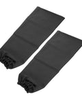 Heavy Duty Welding Arm Sleeves Heat Resistant Cotton Forearm Guards breathable black elastic fit pair with stretchy cuffs.