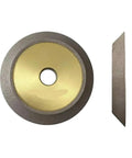 Top Tier 78mm X3 Sdc Cbn Grinding Machine Wheel For Alloy Milling Cutters And Drill Bits Precision Tool For Industrial Use Sharpening And Refurbishing Heavy Duty Performance, top view with gold center.