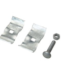 Heavy Duty Chain Link Fence Panel Clamps For One And Three Eighths Inch Round Pipe Frame Fits Rails And Posts Set Of 20 Durable Galvanized Steel Anti Rust Clamps For Two Fence Panels DIY Friendly, includes bolts and nuts.
