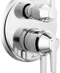 Galeon Diverter Valve With Lumicoat Chrome Finish for Easy Clean No Fuss Shower System on bathroom wall