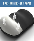 Adjustable Cloud Foot Rest Under Desk For Work Memory Foam Foot Stool with pressure nodes shown from side view