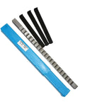 Push Type Keyway Broach 16mm E Metric Sized HSS Broach Cutting Tool with Shim, shown with components for CNC machine use