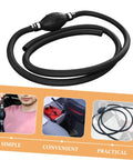 High Flow Gas Siphon Hose No Spill For Quick Liquid Transfer Hand Pump Siphon, 12mm NBR rubber hose with aluminum body