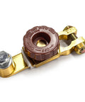 Heavy Duty Top Post Battery Disconnect Switch 12V 125A Quick Cut Off Master Isolator with a twist knob for easy operation.