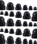 35Pcs Thread Cap Hex Knob Set Black M3 To M12 Carbon Steel Ball Lamp Decoration And Light Fixture Fastening Nuts Decorative Screw Caps Covers