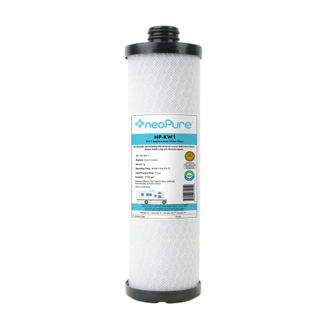 10 Inch Carbon Block Water Filter For RV Boat And Camper Filtration Compatible With RCS FR1 Housing Reduces Chlorine Sediment And VOCS Dual O Ring Design For Leak Free Performance 2 Pack
