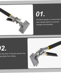 Beefy Pro Grade Metal Bender Kit For 150 75 Series Light Steel hand seamer with black handle, anti-slip jaws, close-up view.