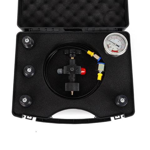 Nitrogen Charging Inflatable Tool For Hydraulic Accumulator Pressure Test Kit, 250 Bar 3500 PSI, Gas Valve With Interchangeable 7/8-14UNF, 5/8-18UNF And 5/16-32UNF Fittings For Nitrogen Pressure Test System