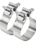 3 Inch Exhaust Clamp Stainless Steel Narrow Band Beefed Up For 3 Inch OD Pipe Muffler Clamp Two Pack Premium Grade