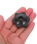 Super Easy Lawn Mower Handle Knobs Plus Bolts Washers Screws For Home Or Small Commercial Yard Machines Durable metal plastic ergonomic grip knob in hand.