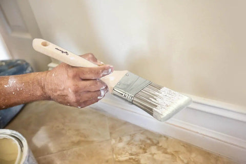 Wood Stain Brush Set With Angled Sash And Flat Brushes For Baseboards Trim Cabinets And Fence Staining In One 5 Pack