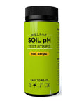 Soil pH Test Strips Kit 100 Count DIY Friendly Easy To Use Paper Strips For Lawn Garden Grass Veggies And Plants Measures 3.5 To 9.0 pH