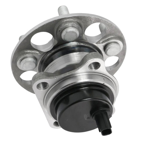 Close-up view of 2 Rear Wheel Bearing And Hub Assembly Set For Toyota Corolla 2019-2023 Prius 2016-2022 5 Lug With ABS Direct Fit.