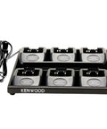 Six Station All In One Charger Tray For KSC 35SK Radios, 6 Slot Dock, 120VAC Power Cord Included