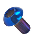 Set of Four Heavy Duty Grade 5 Titanium M5X12mm Bicycle Water Bottle Holder Screws Featuring T25 Torx Heads, close-up view.