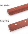 Before and after grinding of 12 Sets Stainless Steel And Brass Bracket Bolt Fasteners Tactical Lock Rivets For Knife DIY Handle Assembly EDC Knife Screws.